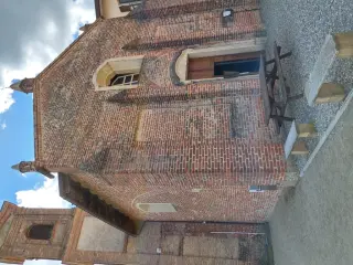 Facciata e campanile - Chiesa di San Gottardo a Camino