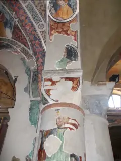 Arcata ovest, intradosso, affreschi - Chiesa di San Giovanni Battista a Caraglio
