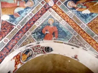 Vela Ovest, affreschi - Chiesa di San Giovanni Battista a Caraglio