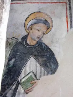 San Domenico, dettaglio - Chiesa di San Giovanni Battista a Caraglio