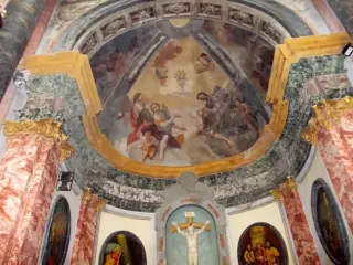 Volta del presbiterio - Cappella della Madonna del Castello a Caraglio