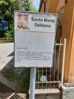 Pannello illustrativo - Chiesa di Santa Maria Delibera a Dronero