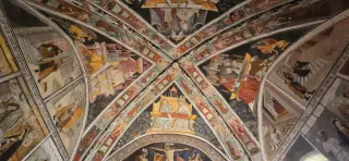 Affreschi della volta - Parrocchiale di Santa Maria Assunta a ElvaFrazione Serre
