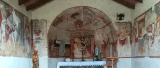 Affreschi Abside - Oratorio di San Rocco a Barengo