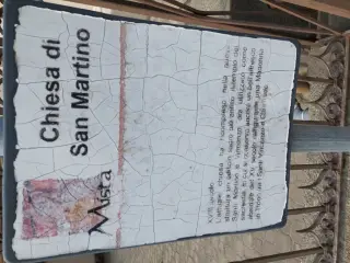 Cartello illustrativo - Chiesa di San Martino a BargeFrazione San Martino