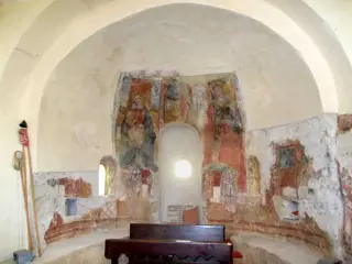 Abside della primitiva cappella - Cappella di Santa Maria Maddalena a Bernezzo