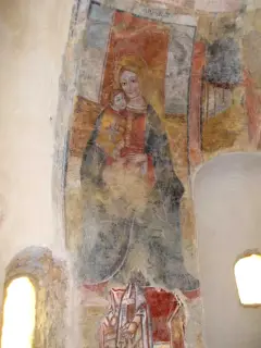 Madonna col Bambino - Cappella di Santa Maria Maddalena a Bernezzo