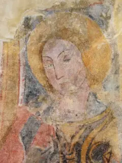 Madonna col Bambino Dettaglio - Cappella di Santa Maria Maddalena a Bernezzo