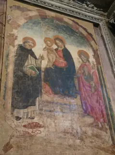 Affresco staccato Madonna col Bambino - Chiesa di San Domenico a Casale Monferrato