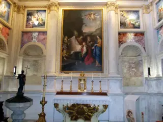 Tela di Jean Claret del 1644 - Parrocchiale di Santa Maria Vergine Assunta a Scarnafigi