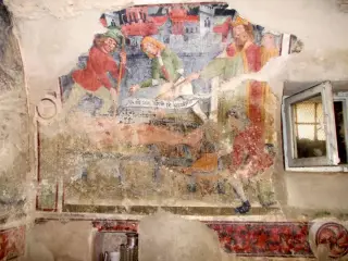 Parete destra, San Lorenzo - Cappella dell' Annunciata a ValmalaFrazione Chiot Martin