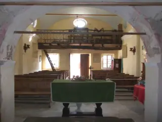 Vista verso controfacciata - Cappella dell' Annunciata a ValmalaFrazione Chiot Martin