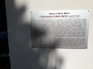 Pannello illustrativo - Chiesa di Santa Marta a Borgofranco d'Ivrea