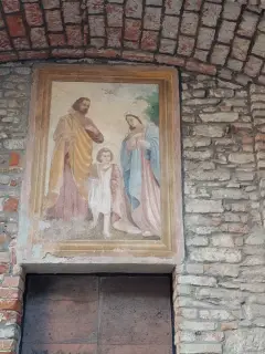 Affresco esterno - Parrocchiale di San Giovanni Battista a Bistagno
