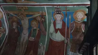 Crocifissione e Santi Fabiano e Sebastiano - Cappella della Madonna del Ponte a BoccioletoFrazione Fervento