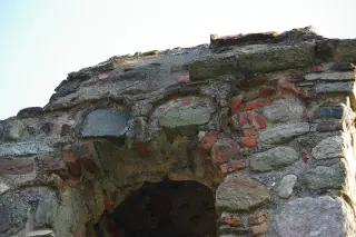 Campanile dettaglio - Resti Della Chiesa del Gesion o Gesiun a Piverone
