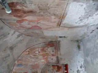 Affreschi interno - Cappella di Sant'Antonio Abate a BorgosesiaFrazione Agnona