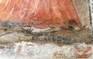 San Carlo Borromeo dettaglio - Chiesa di San Giovanni delle Conche a CalamandranaFrazione Valle San Giovanni