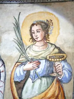 Santa Lucia dettaglio - Chiesa di San Giovanni delle Conche a CalamandranaFrazione Valle San Giovanni