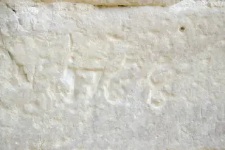 Data incisa muratura - Chiesa di San Bartolomeo a Camerano Casasco