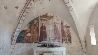 Crocifissione e Santi - Chiesa di San Pietro al Cimitero a Portacomaro