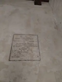 Scritta interna - Chiesa di San Pietro al Cimitero a Portacomaro