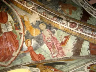 Pantocratore dettagli - Chiesa Cimiteriale di San Giovanni Battista a Roccaverano