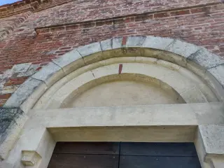 Lunettta portale - Chiesa di San Lorenzo a Tigliole