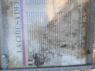 Pannello illustrativo - Chiesa del Presepio a Mombaruzzo