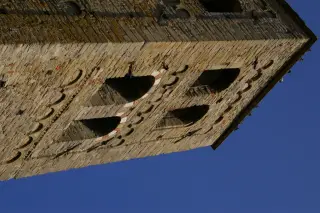 Campanile dettagli - Torre Campanaria di Santa Giulia a Monastero Bormida