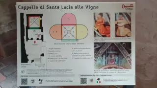 Pannello illustrativo - Cappella di Santa Lucia Alle Vigne a PineroloFrazione Costagrande Santa Lucia