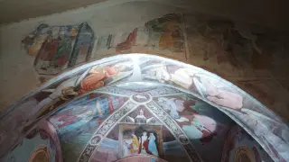 Angeli musicanti nel sottarco - Cappella di Santa Lucia Alle Vigne a PineroloFrazione Costagrande Santa Lucia