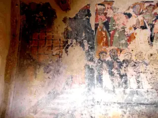 Affresco - Cappella di San Sebastiano a Celle di MacraFrazione Chiotto