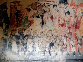 Affresco - Cappella di San Sebastiano a Celle di MacraFrazione Chiotto