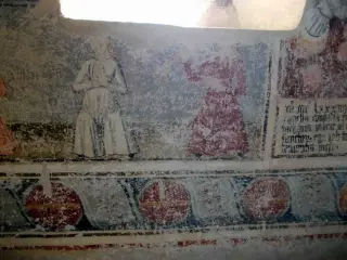 Affresco - Cappella di San Sebastiano a Celle di MacraFrazione Chiotto