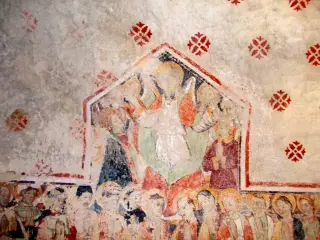 Affresco - Cappella di San Sebastiano a Celle di MacraFrazione Chiotto