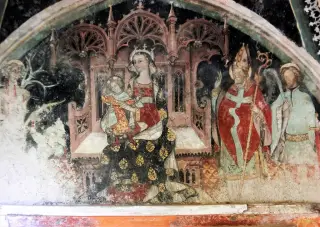 Affresco - Cappella di San Sebastiano a Monterosso Grana