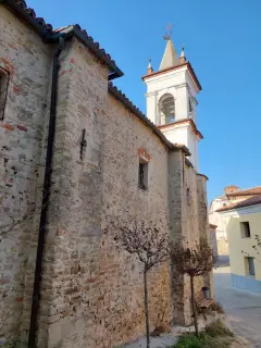 Campanile e fianco - Chiesa o Cappella di San Rocco a Lequio Berria