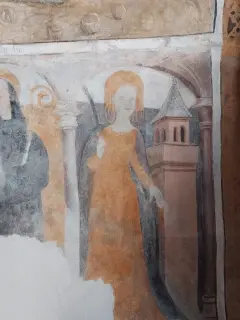 Affresco - Cappella della Madonna delle Grazie a BussolenoFrazione Foresto