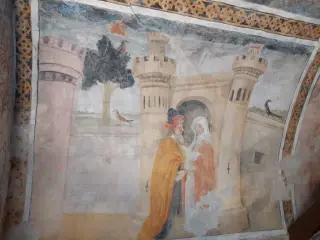 Affresco - Cappella della Madonna delle Grazie a BussolenoFrazione Foresto
