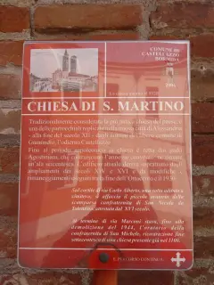 Pannello illustrativo - Chiesa di San Martino a Castellazzo Bormida