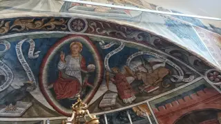 Abside affrescata - Cappella di Santo Stefano a Busca