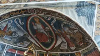 Abside affrescata - Cappella di Santo Stefano a Busca