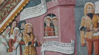 Affreschi della volta - Cappella di San Sebastiano a Busca