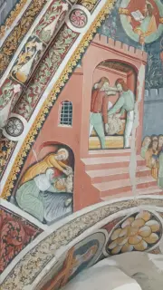 Affreschi della volta - Cappella di San Sebastiano a Busca