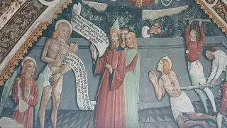 Affreschi della volta - Cappella di San Sebastiano a Busca