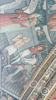 Affreschi della volta - Cappella di San Sebastiano a Busca