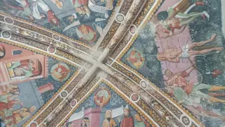 Affreschi della volta - Cappella di San Sebastiano a Busca