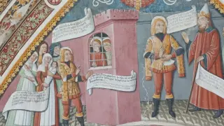 Affreschi della volta - Cappella di San Sebastiano a Busca