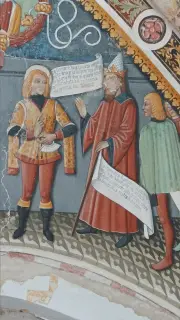 Affreschi della volta - Cappella di San Sebastiano a Busca